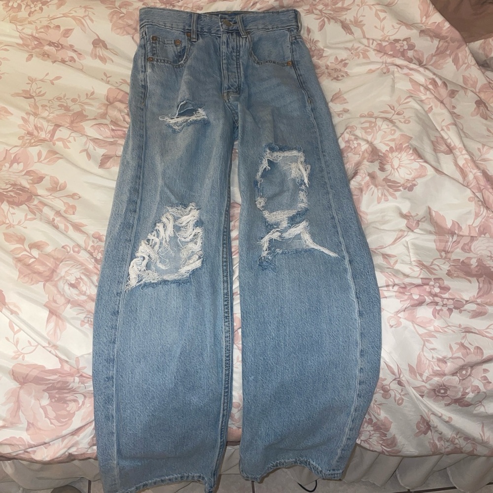 Aeropostale Light Blue Baggy Jeans